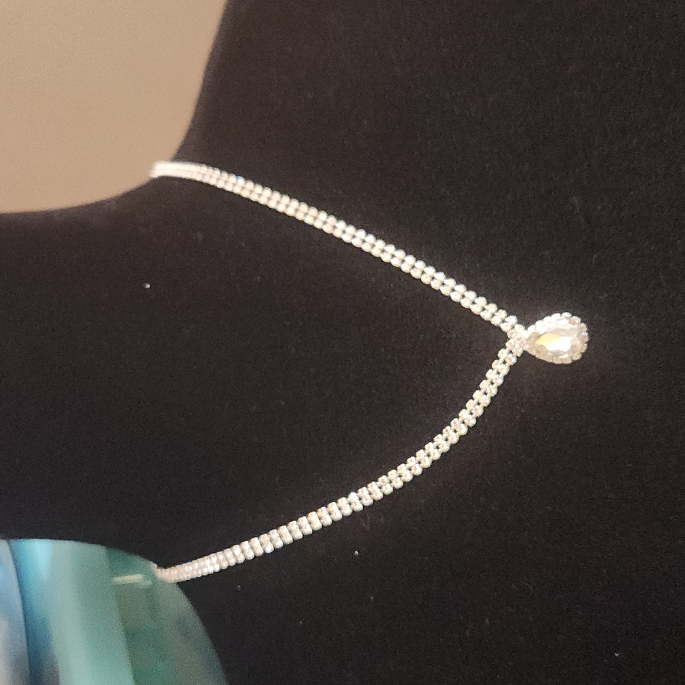 Fashion jewelry rhinestones necklace